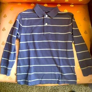 Brooks Brothers boys long polo shirt blue small